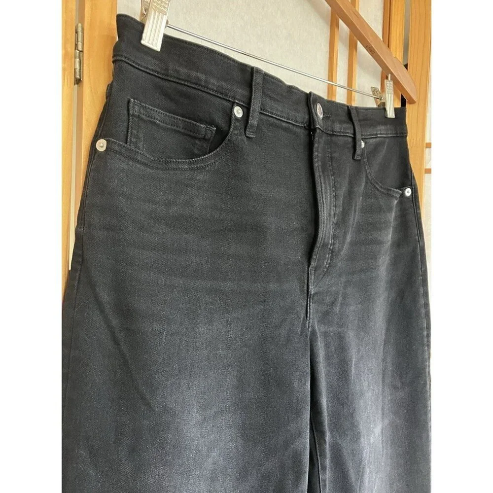 NWT Everlane Women's Black Kick Flare Denim Jeans Pant Organic Cotton MSRP $128 - Picture 6 of 15